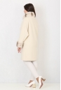 Женское пальто из текстиля с воротником, отделка кролик 3000593-5